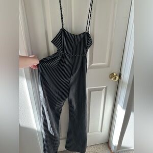 Striped Jumper - Large - Black and White